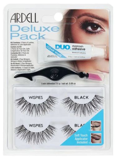 Deluxe Pack lösögonfransar Wispies Black 4 delar