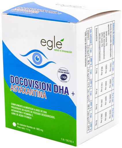 Docovision Dha + Astaxanthin 60 kapslar