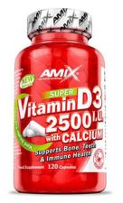 Vitamin D3 2500 I,U + Kalcium 120 Kapslar