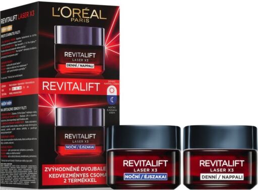 Revitalift Laser X3 Dagkräm 50 ml + Nattkräm 50 ml