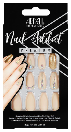 Nail Addict Naken Jeweled False Nails