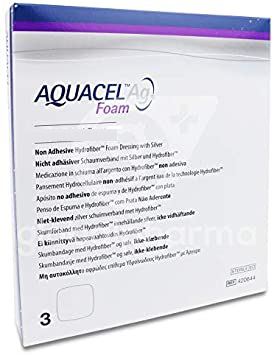 Aquacel Ag Foam Dressing 3 enheter