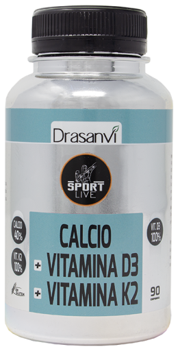 Calcium Vitamin D3+K2 Sport Live 90 tabletter