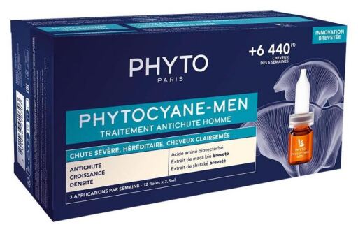 Phytocyane Anti-Håravfall Behandling för män 12 x 3,5 ml