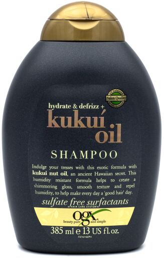 Kukui Oil Hydrate &amp; Defrizz+ Schampo 385 ml