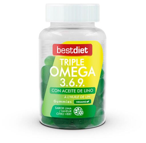 Trippel Omega 3 6 9 Gummies 60 enheter