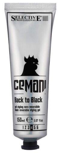 Cemani Back To Black Hair Styling Gel som täcker grått hår 150 ml