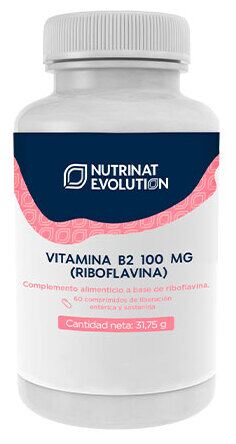 Vitamin B 2 Riboflavin 100 mg 60 tabletter