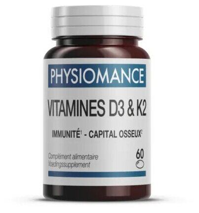 Physiomance Vitamin D3+K2 60 Kapslar