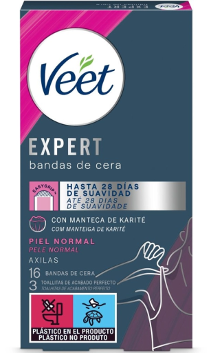 Expert Armhålor Depilatory Wax Strips 16 enheter