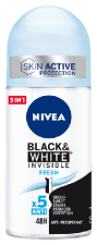 Svart och vit Invisible Fresh Deodorant Roll On 50 ml