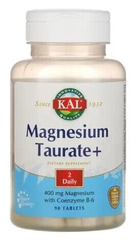 Magnesiumtaurat 400 mg + B6 90 Tabletter