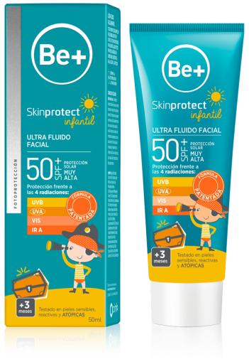 Be+ Skinprotect Ultrafluid Barnansiktsbehandling SPF 50+ 50 ml