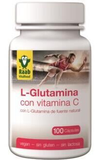 L-glutamin med vitamin C 100 kapslar