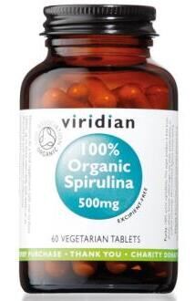 Spirulina 100 Organic 500Mg 60 tabletter