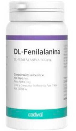 Dl-Fenylalanin 500 mg 100 kapslar