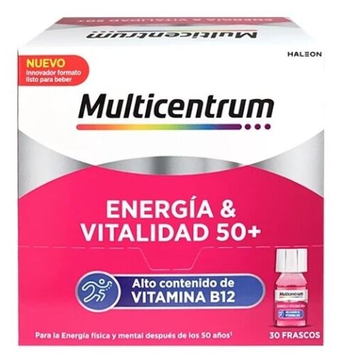 Energi &amp; vitalitet 50+ 7 ml x 30 hallonflaskor