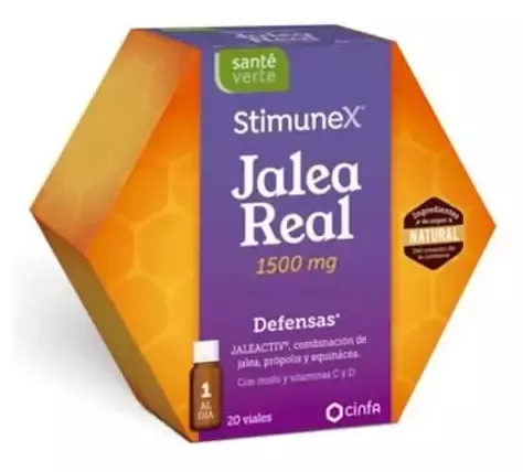 Stimunex Royal Jelly 1500 mg Defense 20 injektionsflaskor