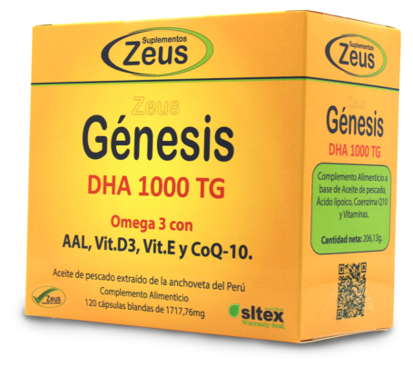 Genesis Dha Tg 1000 mg Omega 3 60 Kapslar