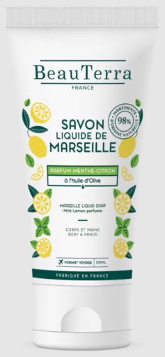 Marseille Mint-Citron Flytande Tvål 100 ml