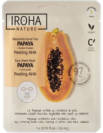 Papaya Peeling Aha Facial Tissue Mask 1 Enhet