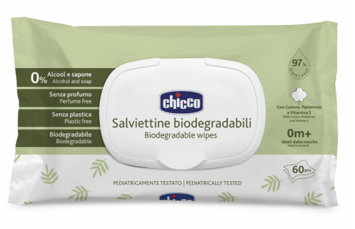 Bio Wipes med lock 60 enheter