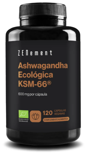 Ekologisk Ashwagandha KSM-66 600 mg 120 kapslar