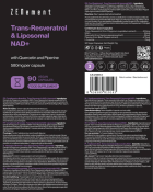 Trans-Resveratrol Nad+ Liposomal 90 kapslar